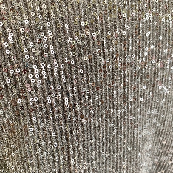 🍋 Silver sequins party dress MEDIUM - Picture 5 of 6